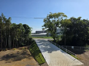 たかき苑入口と竹林